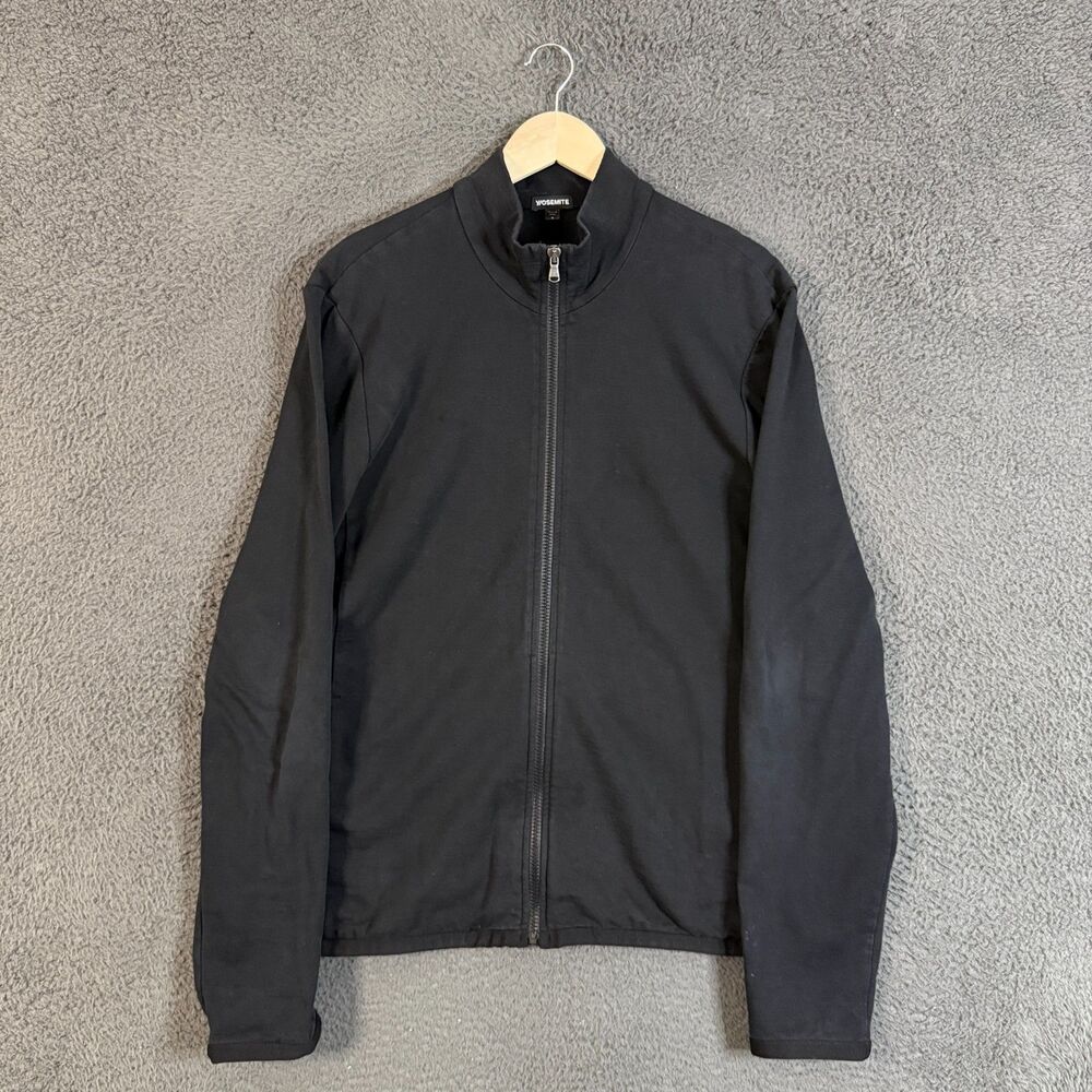 James Perse Yosemite Sweatshirt Mens Large Black Full Zip Long Sleeve